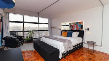 Departamento panorámico | 1 habitación, decoración personalizada y wifi gratis