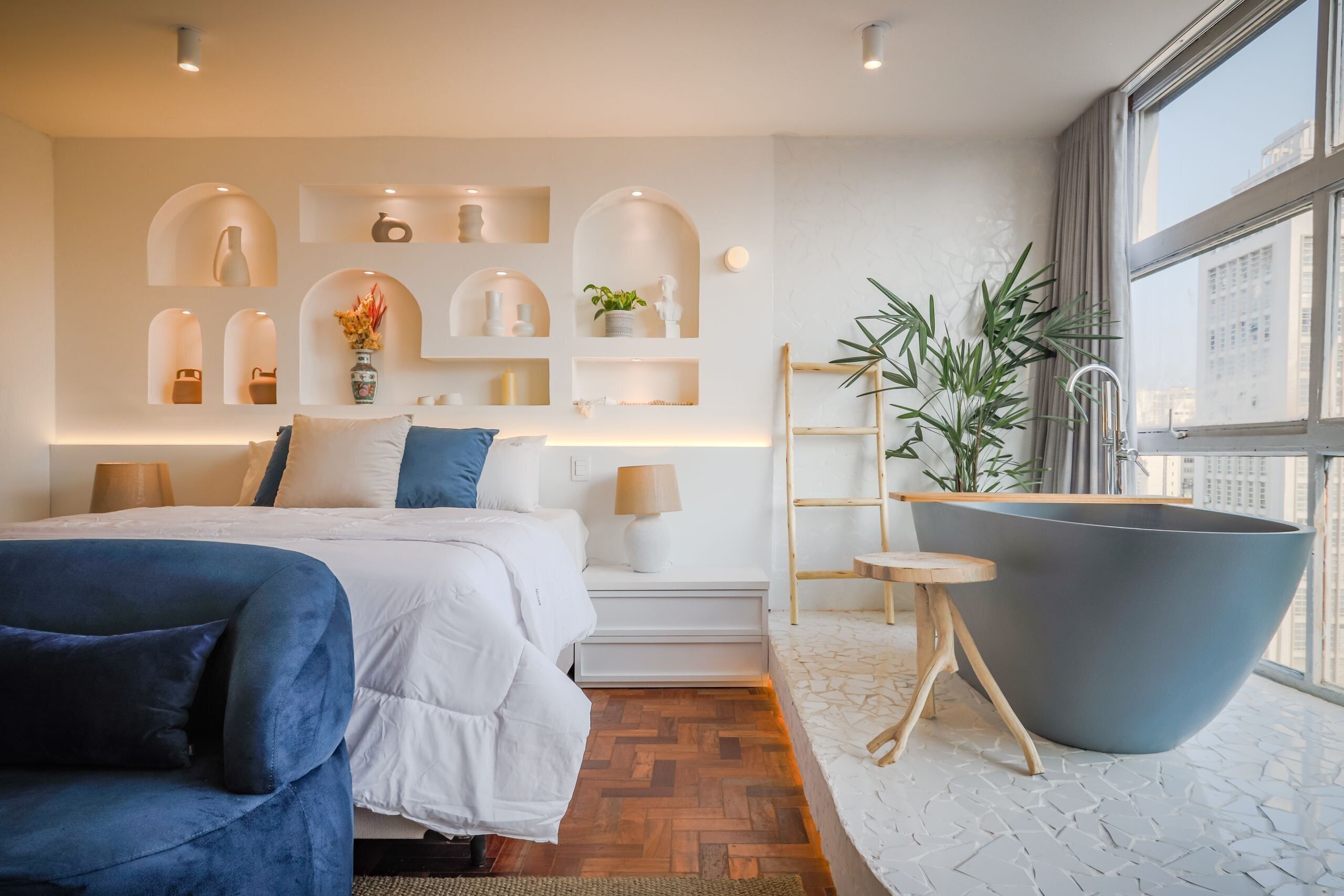 Apartamento exclusivo | 1 quarto, individualmente decorados, Wi-Fi de cortesia