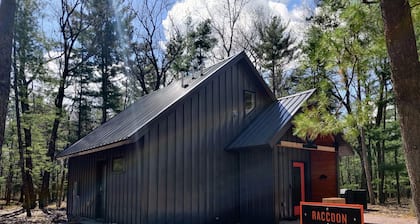 Raccoon Cabin @ Orange Tractor Retreat: a new, modern cabin on 40 private acres