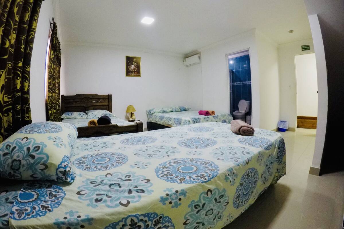 Habitación quíntuple | Minibar, bed sheets