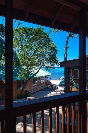 Property grounds. Seaview Condo @ The Blue Bahia Resort in Sandy Bay