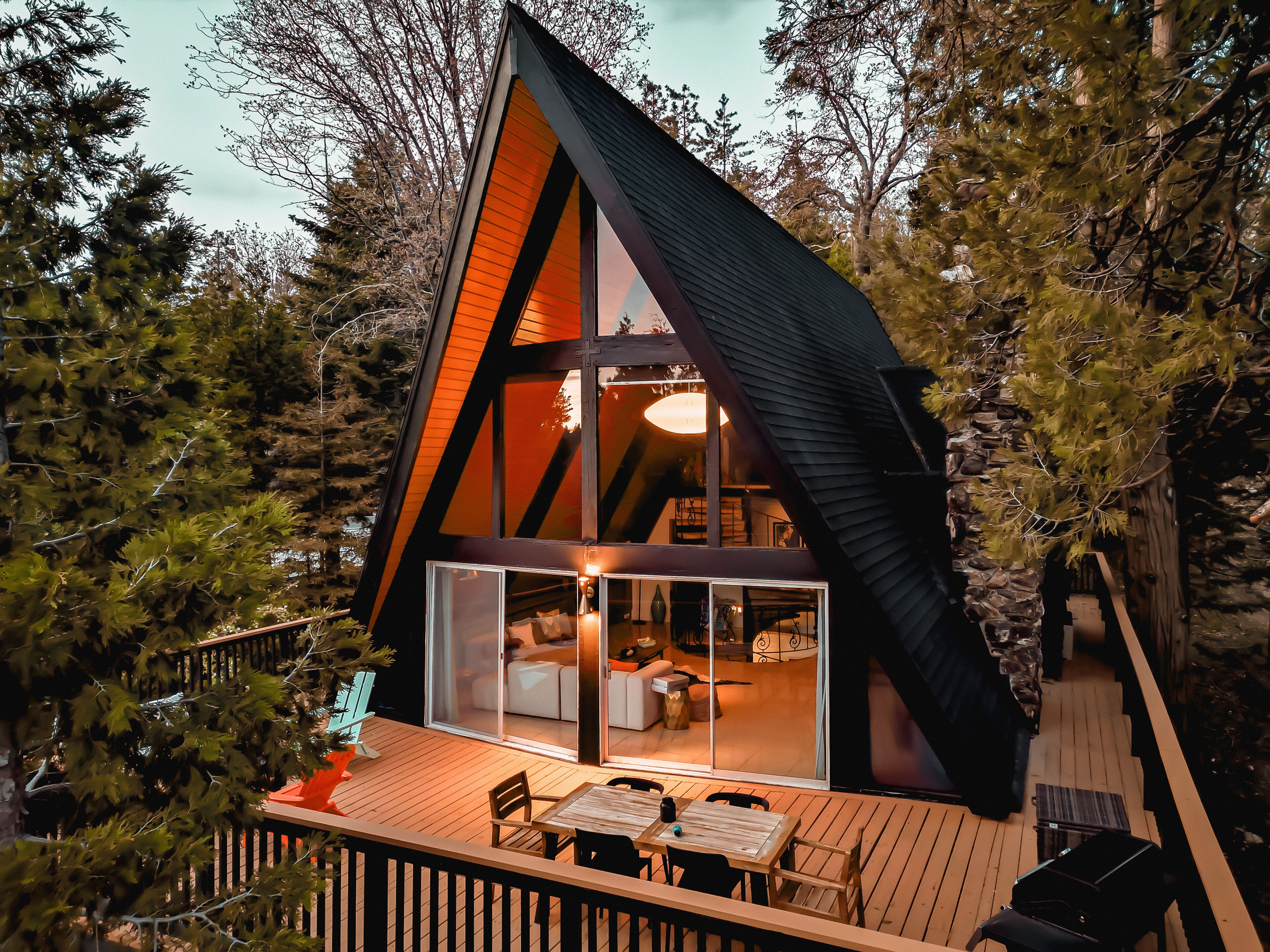 Skyview A-Frame Lake Access Game Room