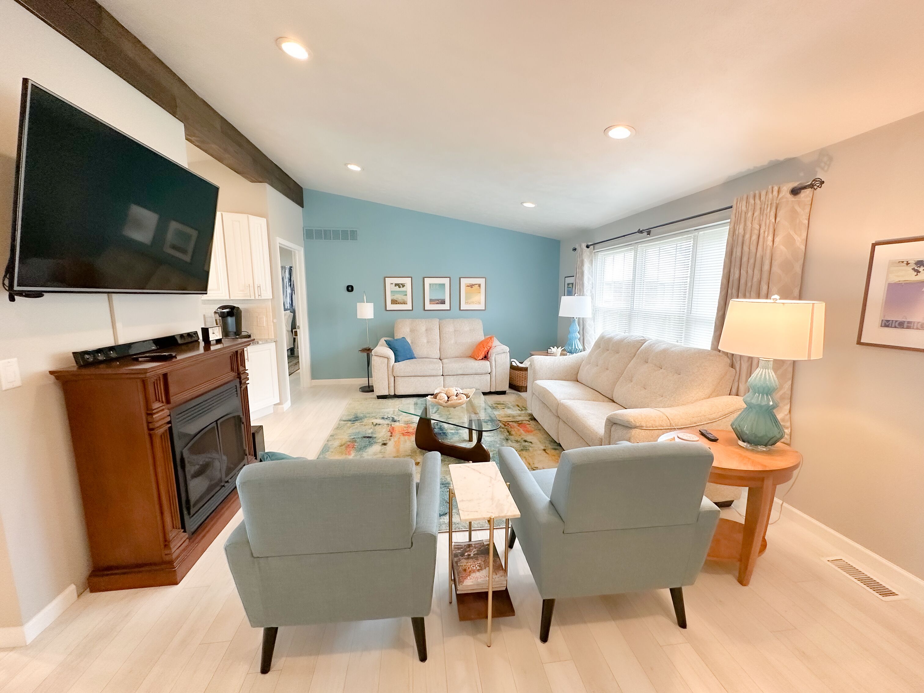 Modern Lake Front Getaway Sleeps 10!