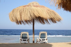 私家海滩、海滩遮阳伞、沙滩毛巾、浮潜