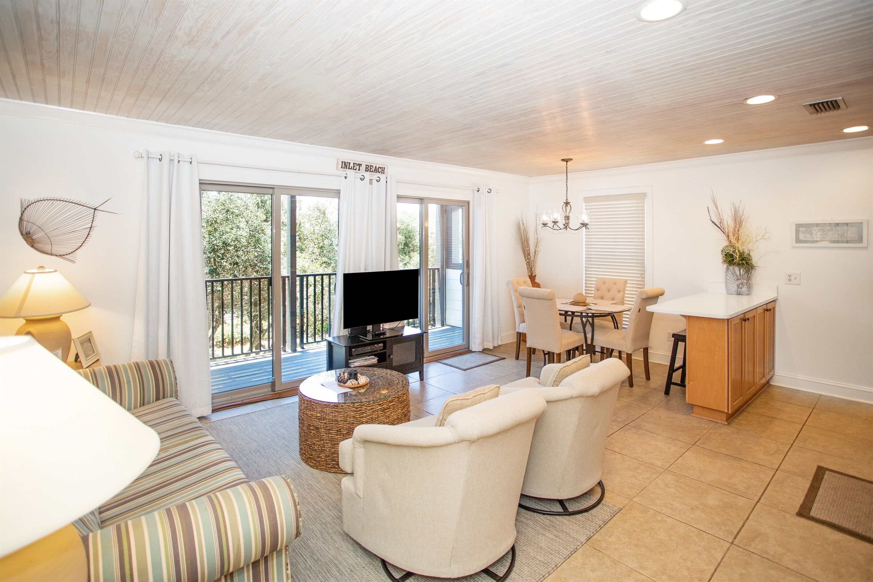 New! Driftwood- Steps to the beach!