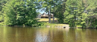 Peaceful riverside retreat nestled along the picturesque Wolf River