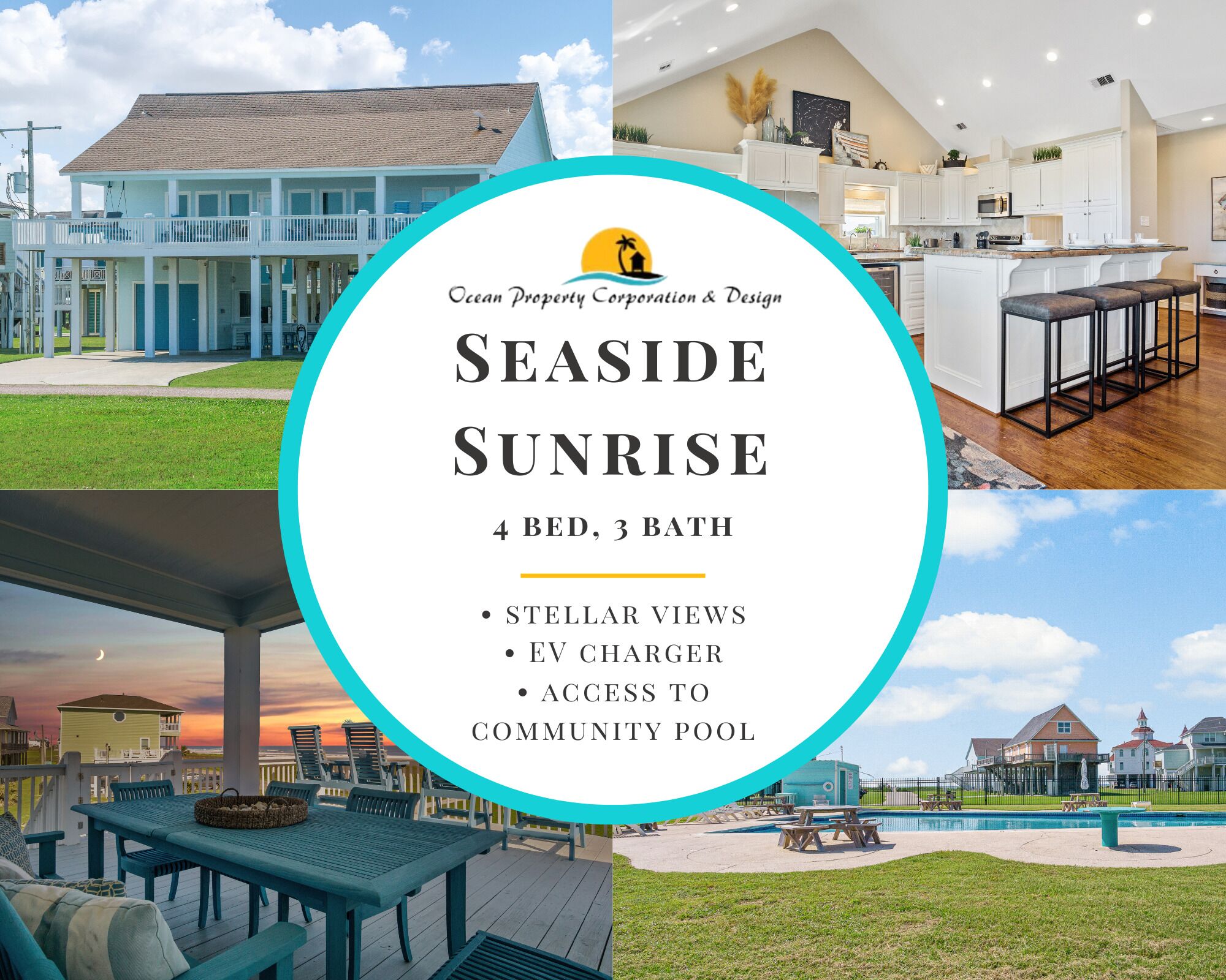 Seaside Sunrise Pool Ocean views Starlink EV Dog
