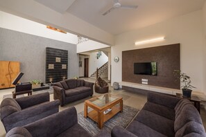 Villa | Living area | TV - 4bhk Villa in Mulshi With Private Swimming Pool (Paud)