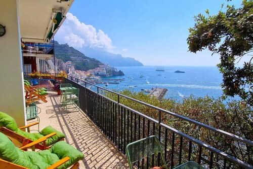 Amalfi Detached Sea View Villa W/solarium Terrace