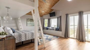 3 habitaciones, tabla de planchar con plancha y cuna de viaje