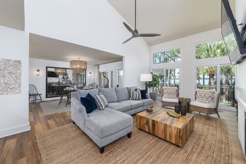 Sound View Sea Pines Townhome | Steps to South Beach Marina