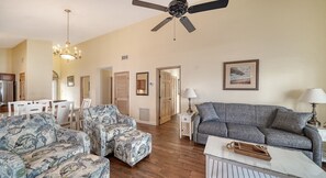 Fireplace, ping pong