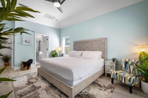 2 bedrooms, desk, iron/ironing board, travel cot