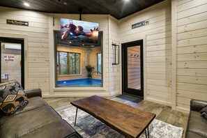 Indoor pool, a heated pool