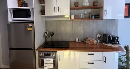 AirBnB boasts a clean homely feeling, fully self contained.