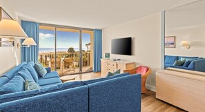 TV, table tennis, books - Beachfront Beauty — 2BR Coastal Comfort & Prime Location (St. Augustine Beach)