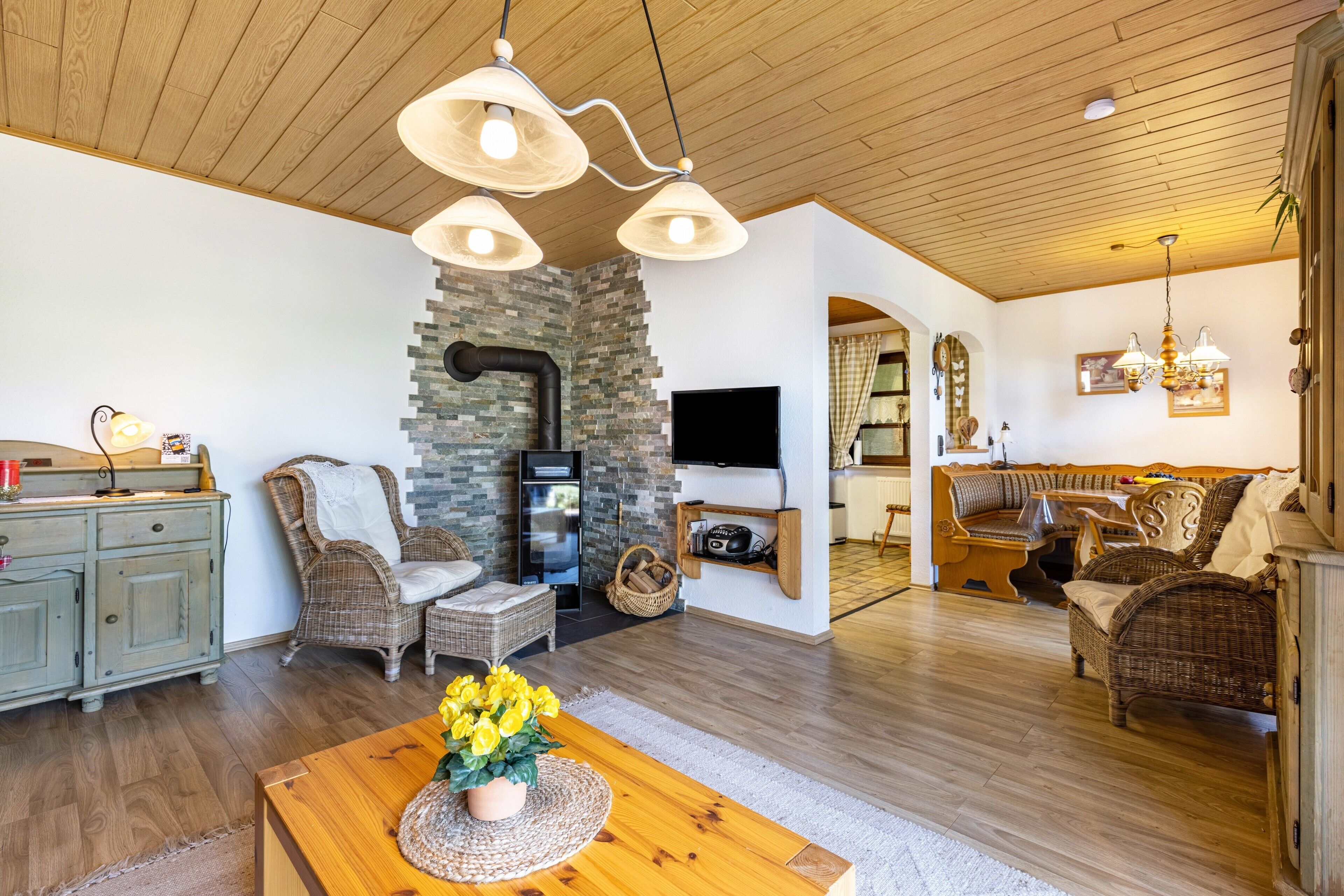 TV, fireplace, DVD player, stereo