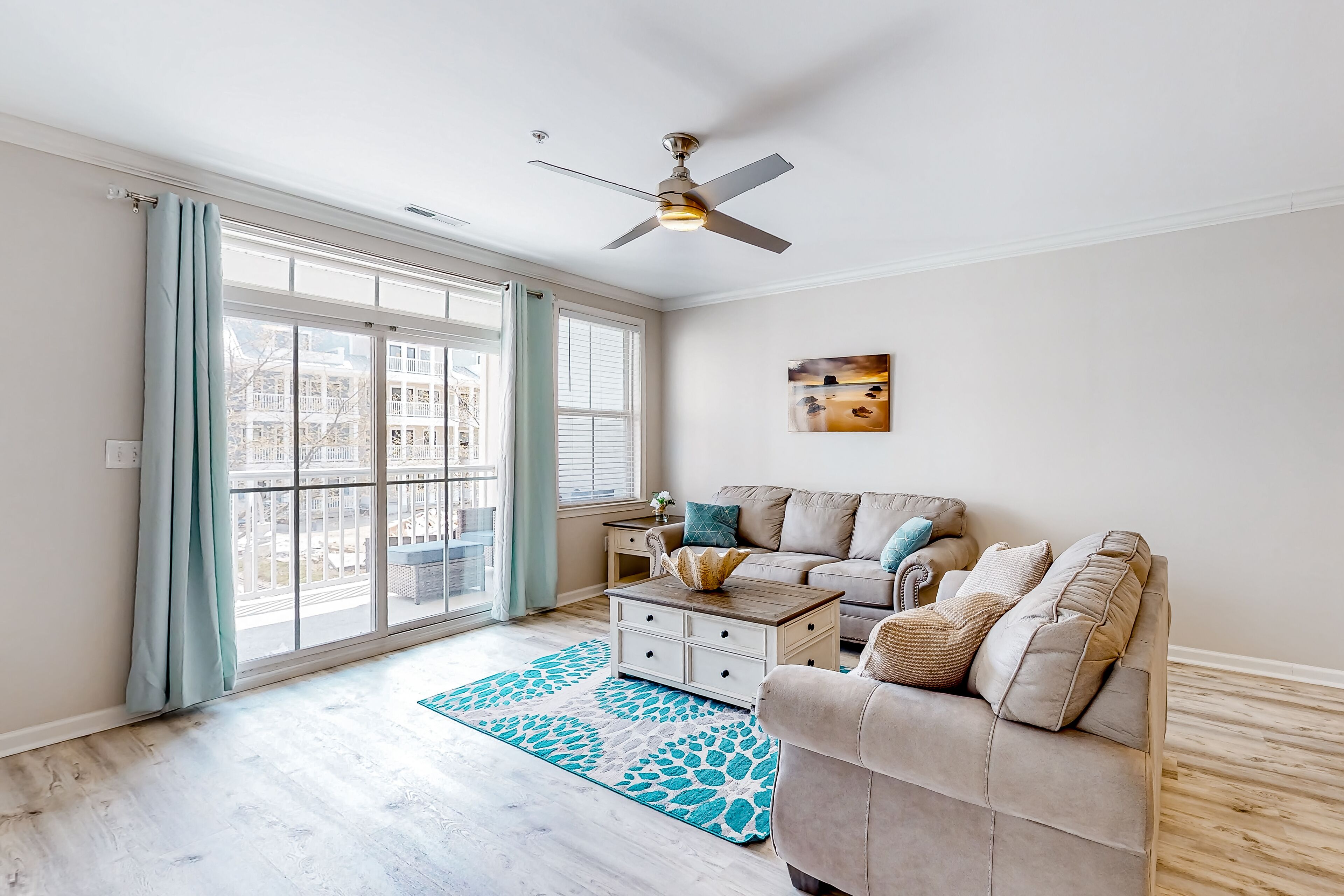 Stylish, single-level condo with pools, a picnic area, & private beach access