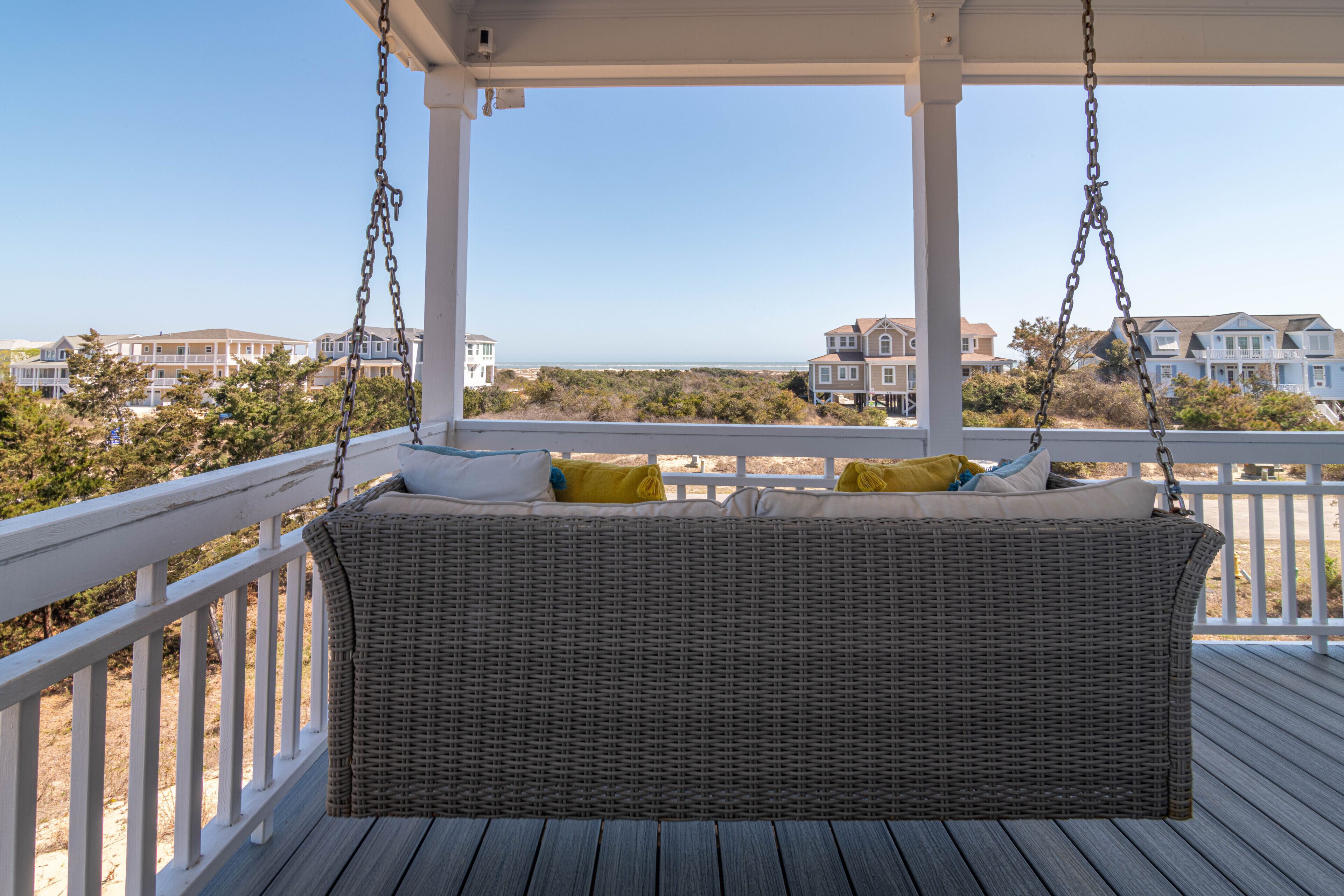 New to the market, "Carolina Pearl" offers incredible inlet views and a heatable private pool.