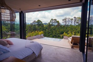 Deluxe-Villa, 1 Schlafzimmer, eigener Pool, Bergblick