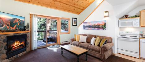 Smart-TV, Kamin, DVD-Player, Videothek