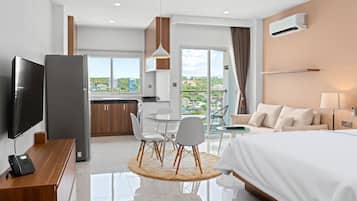 1 室のベッドルーム、WiFi、ベッドシーツ