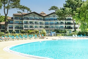 Pool - Studio "Olivia" with Shared Pool, Private Terrace, and Wi-Fi (Moliets-et-Maa)