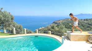 Outdoor pool - Villas With Private Pool And Amazing Sea View close to Skiathos Town - Olivia 1 (Kalivia)