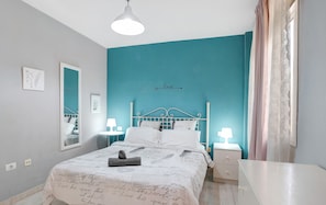 1 多间卧室、熨斗/熨衣板、免费 WiFi、床单