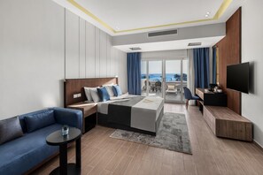 Egyptian cotton sheets, premium bedding, memory foam beds, free minibar - The V Luxury Resort Sahl Hasheesh (Sahl Hasheeh)
