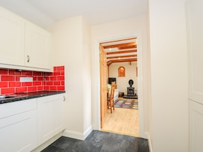 Fridge, dishwasher, electric kettle, toaster