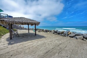 Accommodatie ligt op het strand