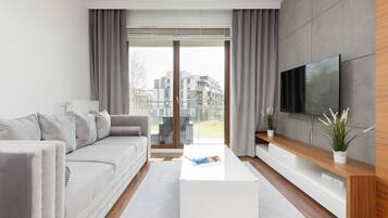 Apartment, 2 Bedrooms, Balcony | Living area