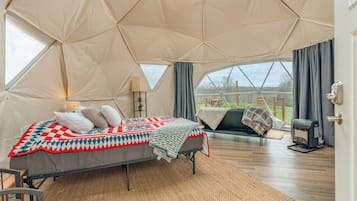 1 kamar tidur dan seprai linen