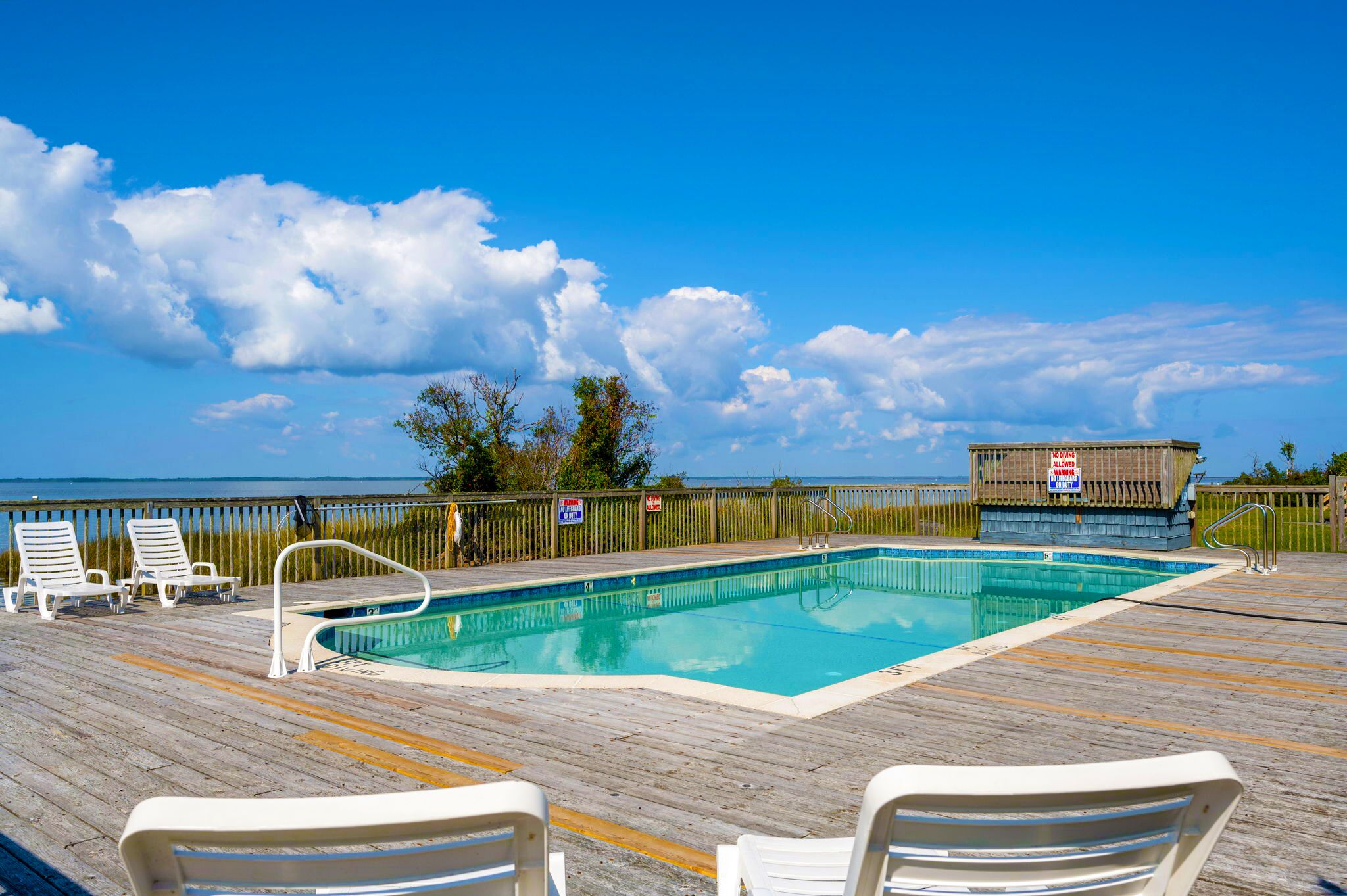 A heated pool