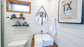 Douche, séchoir à cheveux