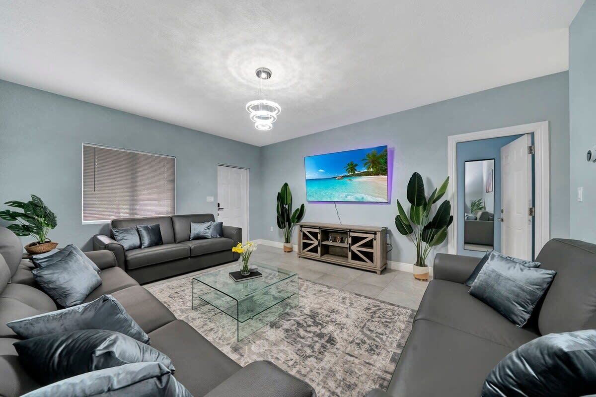 TV, video games, table football, offices