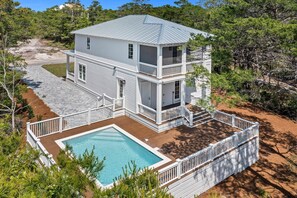 Exterior - Seas The Day - Newly Constructed 30A Home, Heated Private Pool, Walk to Beach! (Santa Rosa Beach)
