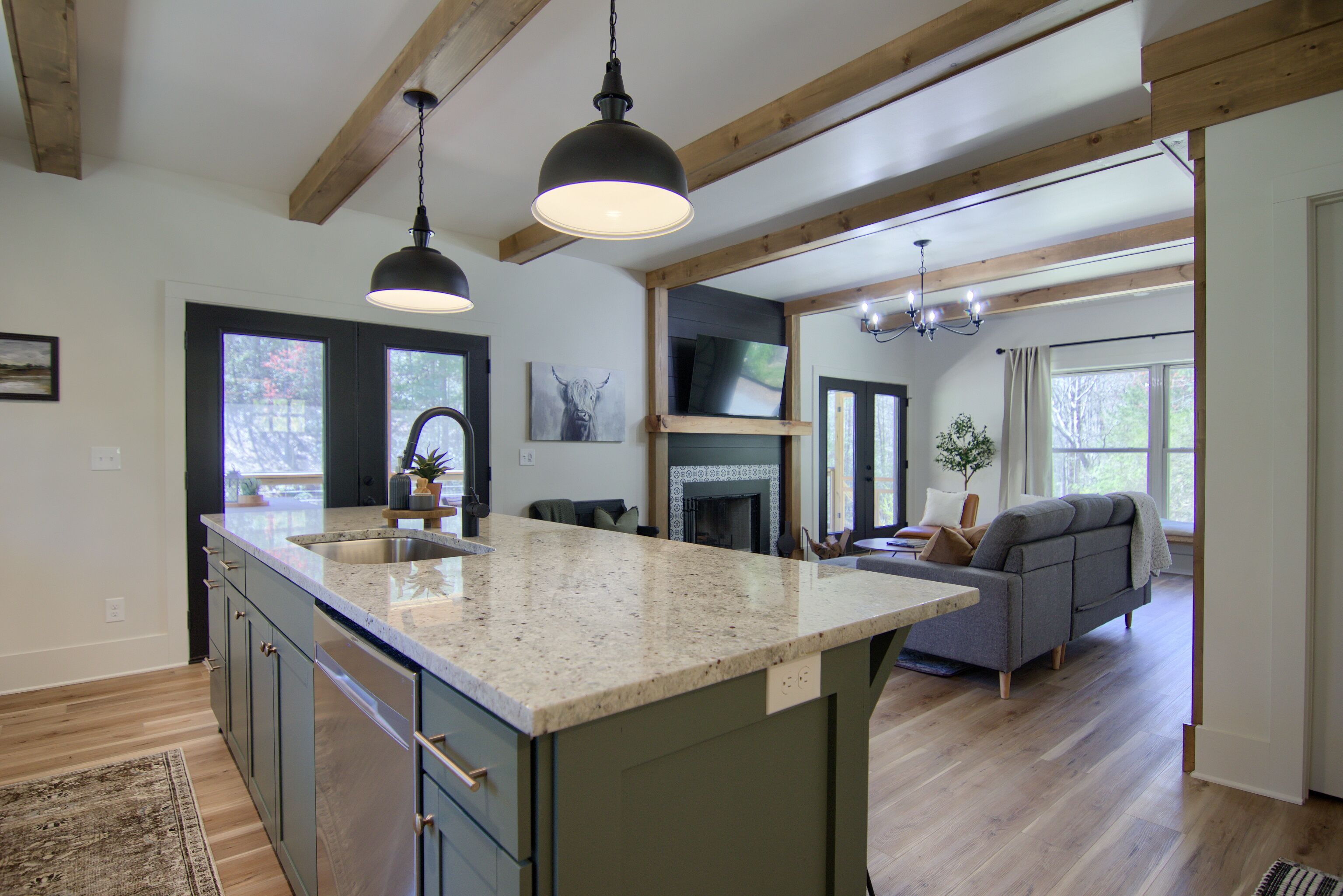 Brand new modern farmhouse close to Pisgah and Dupont Forest. 