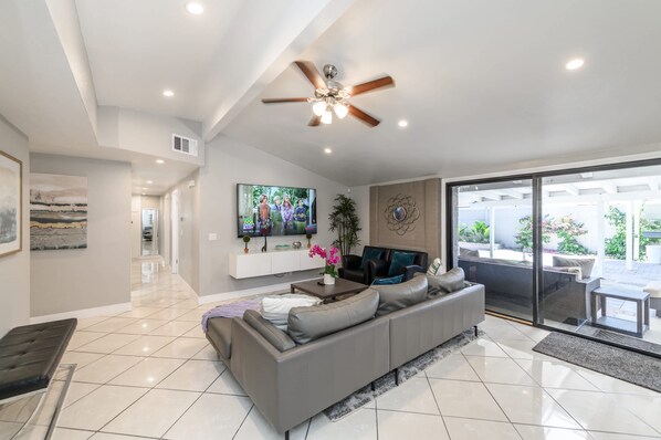 TV, video games, books, offices