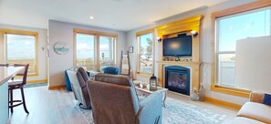 Smart TV, chimenea