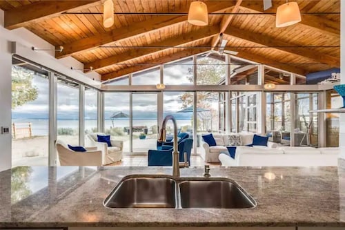 Swim Spa cottage on a Private Beach