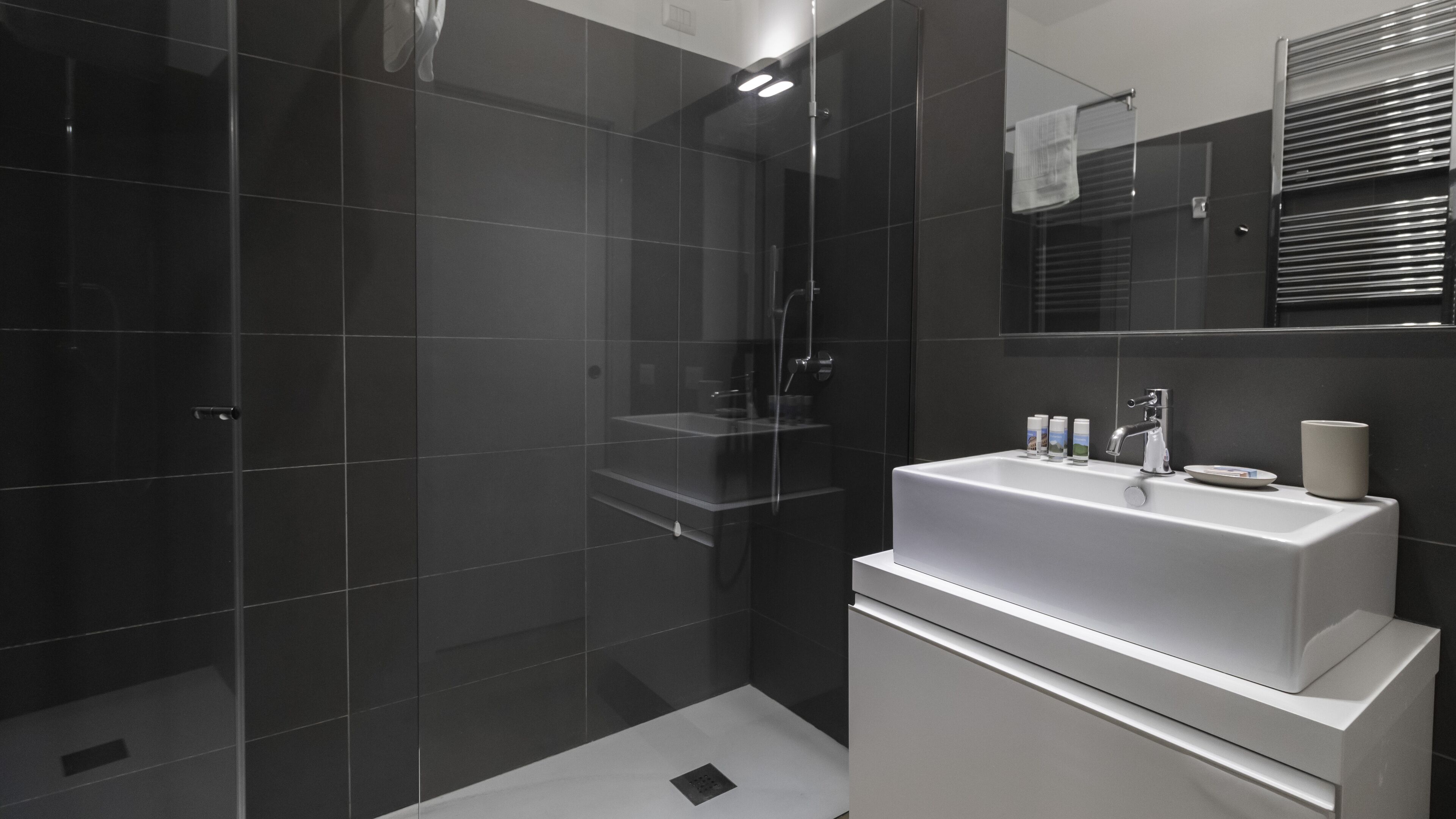 ベーシック アパートメント | バスルーム | シャワー、バスアメニティ (無料)、ヘアドライヤー、ビデ