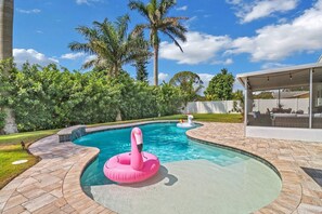 A heated pool