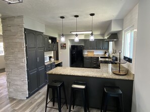 Fridge, microwave, oven, stovetop - Lots of Space! Central to St Charles and STL. Newly Remodeled. Large Backyard! (Maryland Heights)