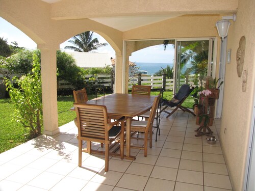 Large contemporary house with sea and mountain views