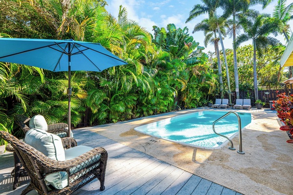 Piscine extérieure, piscine chauffée