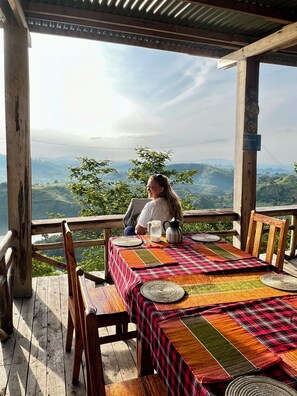 Outdoor dining - one of african kind (fort portal)