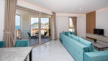 Leilighet – signature | Oppholdsområde | Flatskjerm-TV