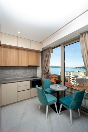 Romantic Studio | Living area | Flat-screen TV - IN Property Apartments (Becici)